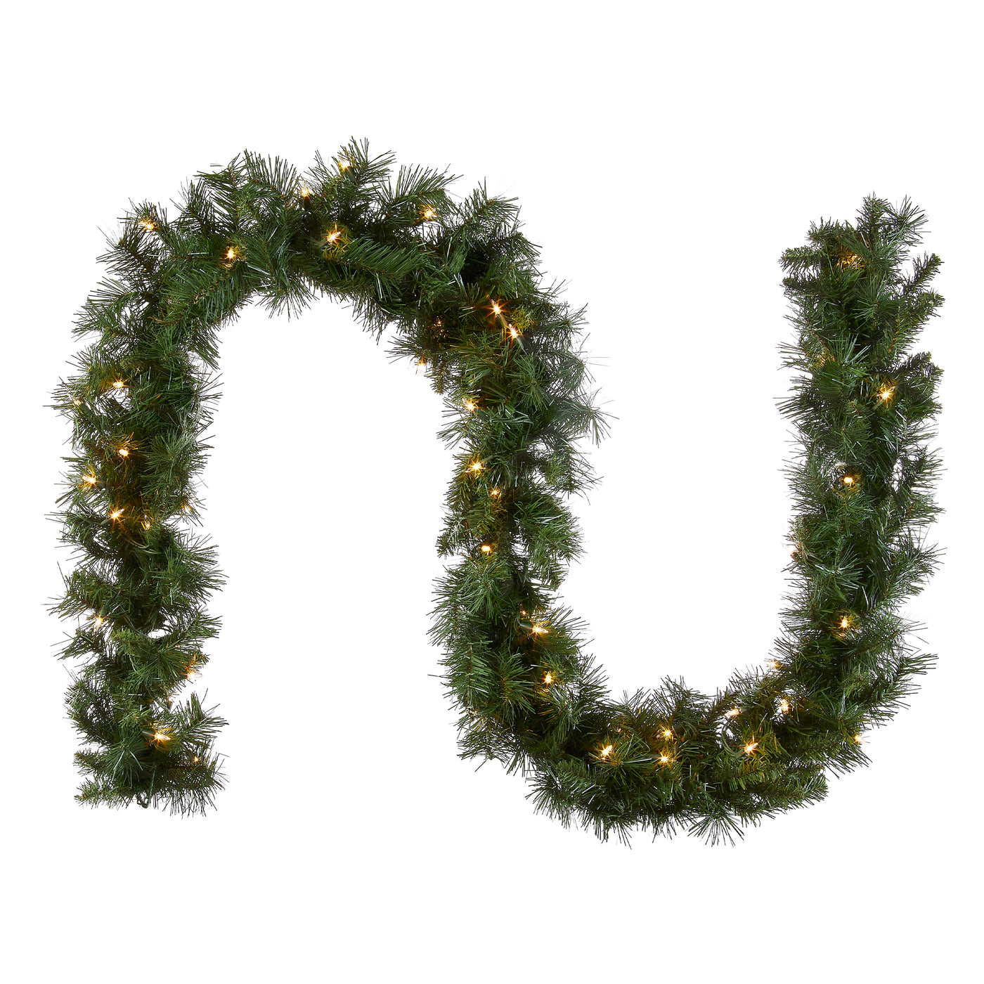 9 ft. Pre-Lit Winchester Pine Garland with Clear Lights - National Tree Company