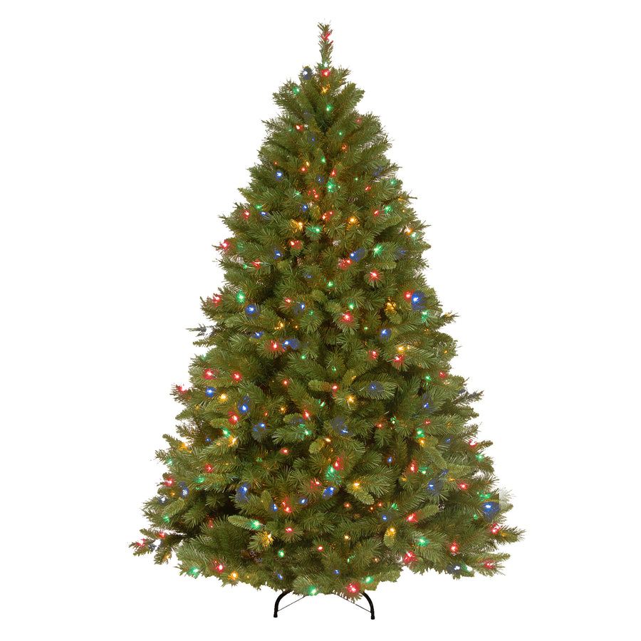 7.5 ft. Pre-Lit Winchester Pine Hinged Tree with Multicolor Lights, Plug-In - National Tree Company