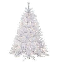 6 ft. Pre-Lit Winchester Pine White Tree with Clear Lights - National Tree Company