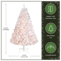 6.5 ft. Pre-Lit Winchester Pine White Tree with Clear Lights, Plug-In - National Tree Company