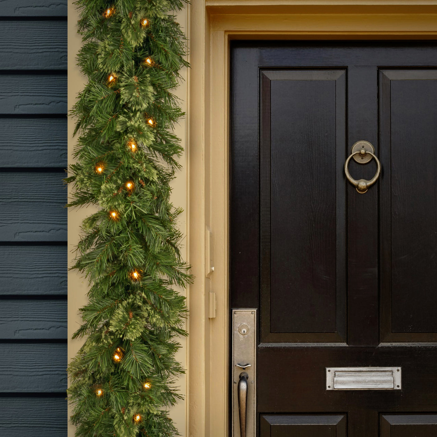 9 ft. Pre-Lit Wispy Willow Garland with Clear Lights - National Tree Company