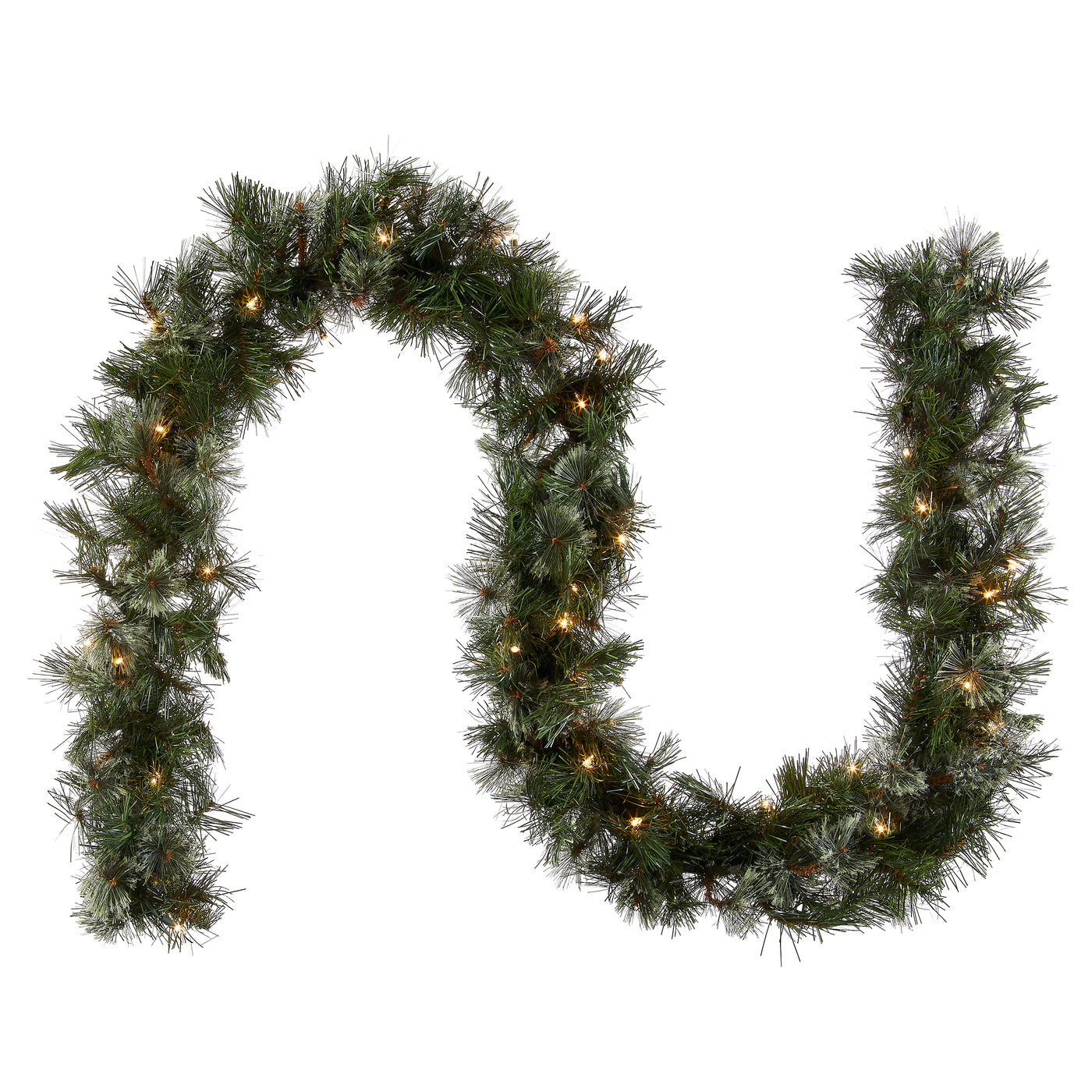 9 ft. Pre-Lit Wispy Willow Garland with Clear Lights - National Tree Company