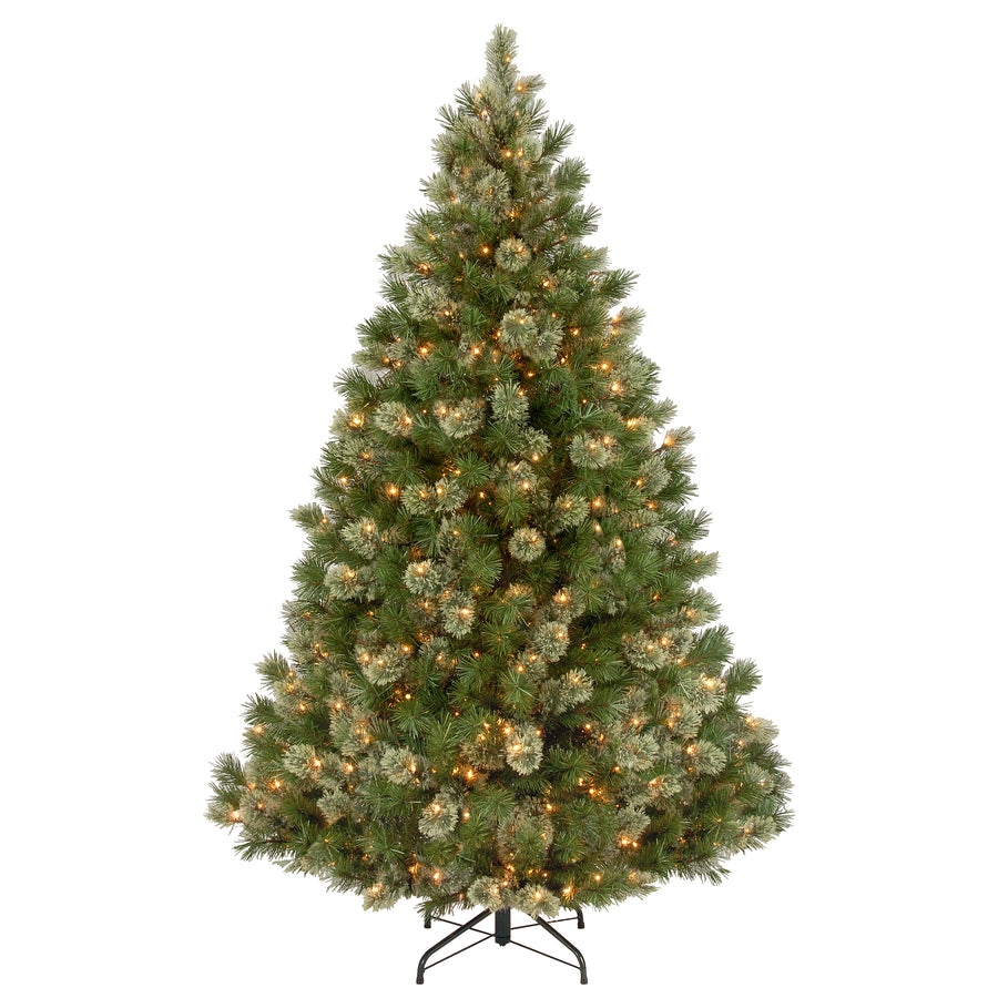 7.5 ft. Pre-Lit Wispy Willow Grande Medium Tree with Clear Lights - National Tree Company