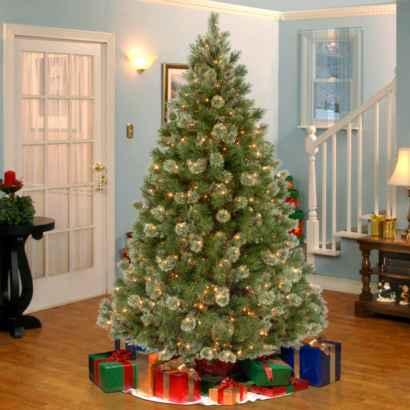 7.5 ft. Pre-Lit Wispy Willow Grande Medium Tree with Clear Lights - National Tree Company