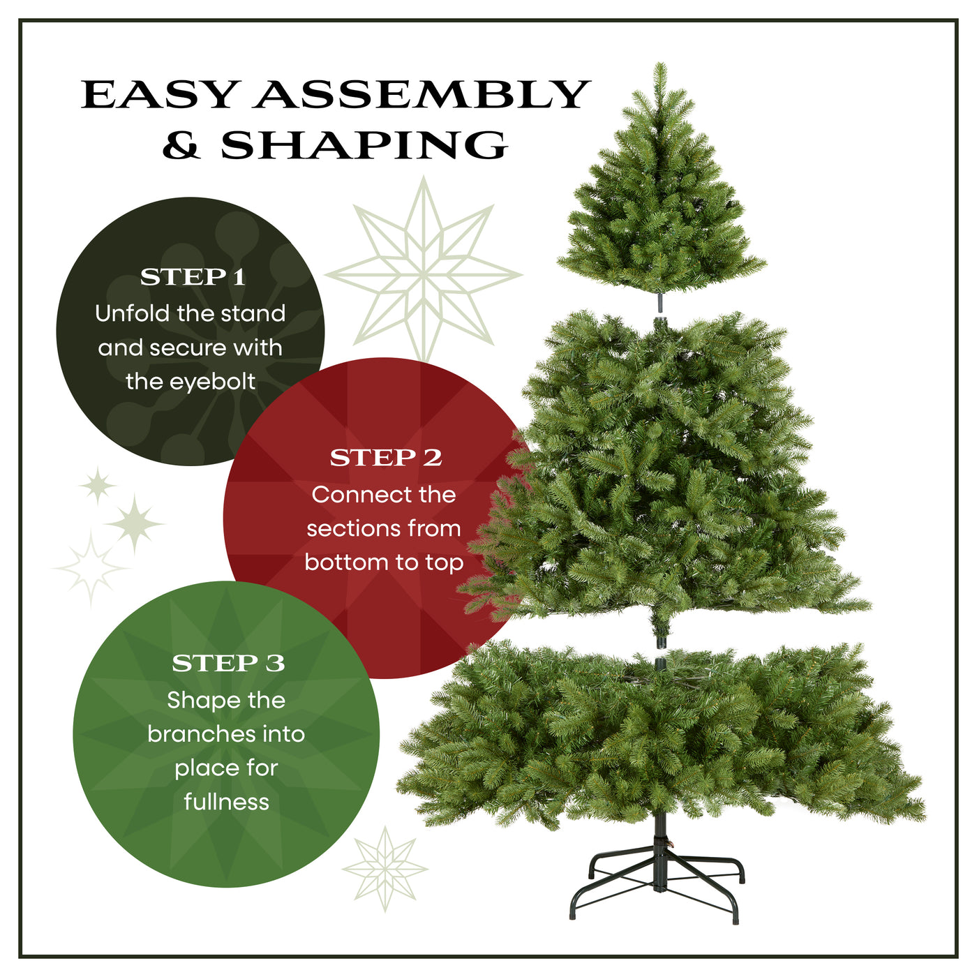 6.5 ft. Pre-Lit Wintry Pine Medium Tree with Clear Lights - National Tree Company