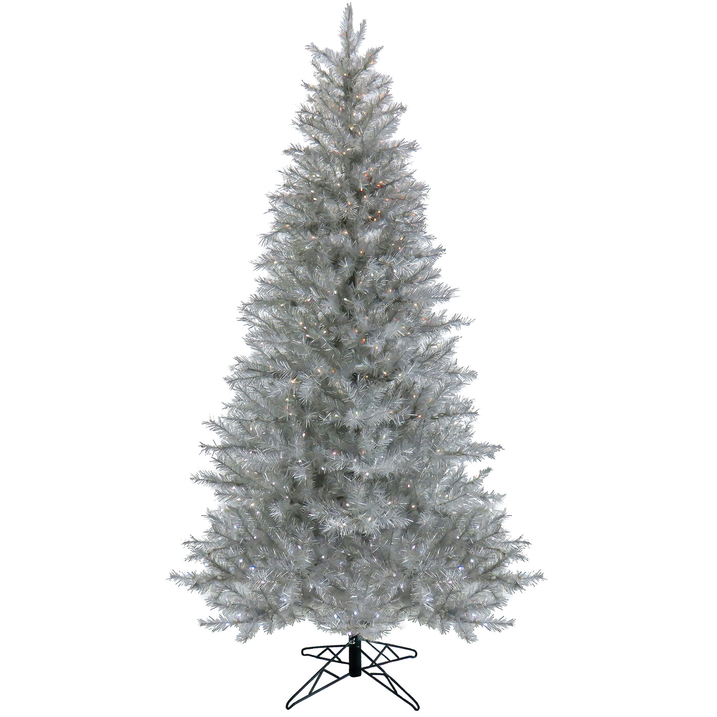 10 ft. Pre-Lit Crystal Pine Hinged Tree with RGB Lights - National Tree Company