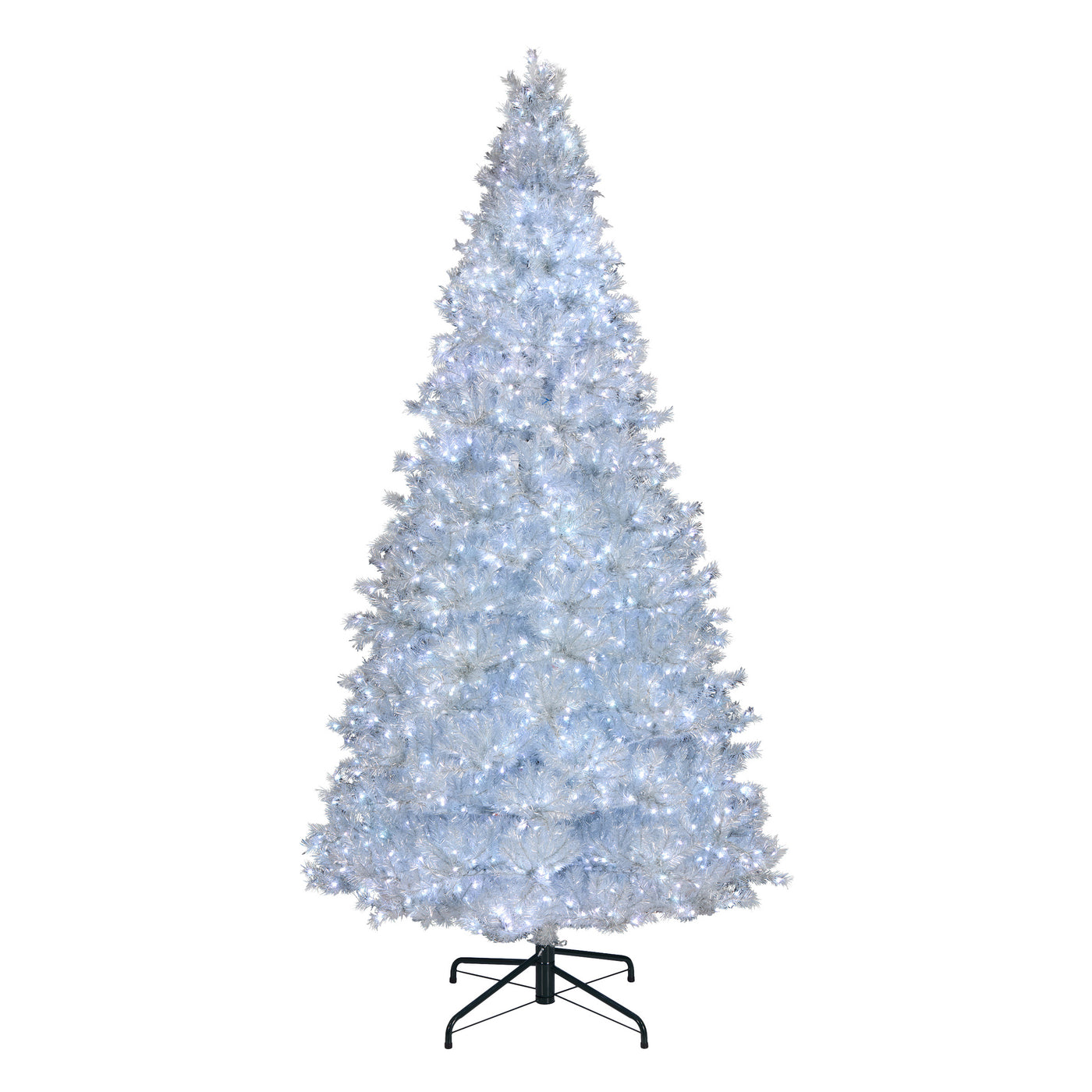 10 ft. Pre-Lit Crystal Pine Hinged Tree with RGB Lights - National Tree Company