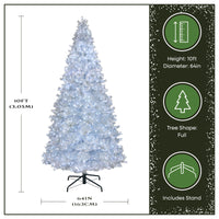 10 ft. Pre-Lit Crystal Pine Hinged Tree with RGB Lights - National Tree Company