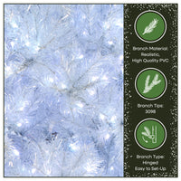 10 ft. Pre-Lit Crystal Pine Hinged Tree with RGB Lights - National Tree Company