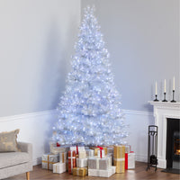 9 ft. Pre-Lit Christmas Crystal Pine Tree with LED Lights - National Tree Company