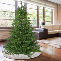 7.5 ft. Pre-Lit Noble Fir Tree with Dual Color Changing Rice Lights - National Tree Company