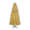 10 ft. Pre-Lit Christmas Platinum Metallic Tree with Warm White LED Infinity Lights - National Tree Company