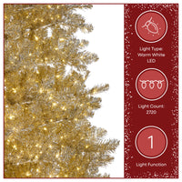 10 ft. Pre-Lit Christmas Platinum Tree - National Tree Company