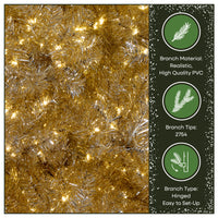 10 ft. Pre-Lit Christmas Platinum Tree - National Tree Company
