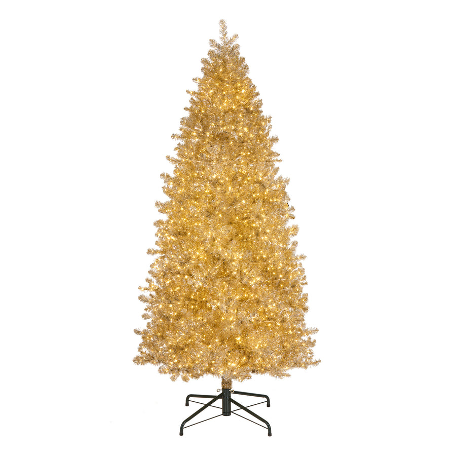 9 ft. Pre-Lit Christmas Platinum Metallic Tree - National Tree Company