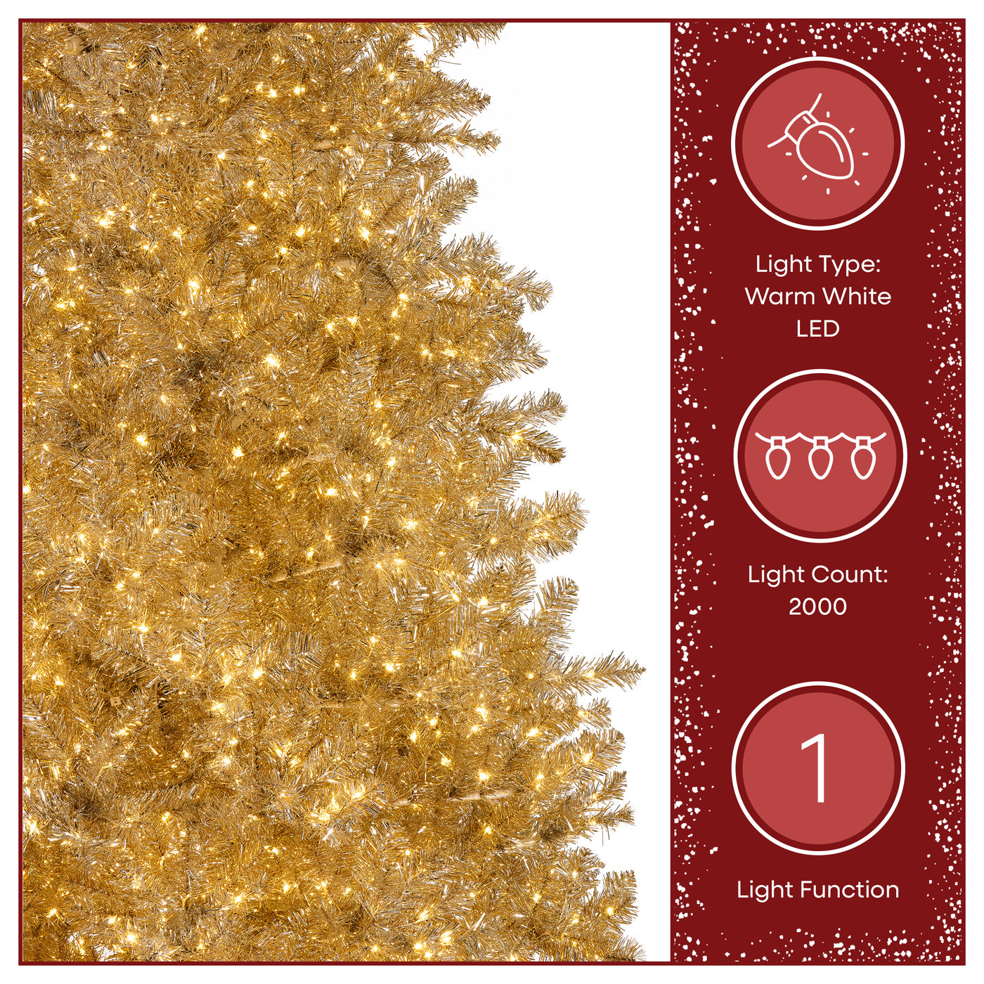 9 ft. Pre-Lit Christmas Platinum Metallic Tree - National Tree Company