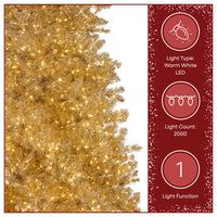 9 ft. Pre-Lit Christmas Platinum Metallic Tree - National Tree Company