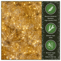 9 ft. Pre-Lit Christmas Platinum Metallic Tree - National Tree Company