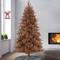 7.5 ft. Pre-Lit Christmas Rose Gold Metallic Tree - National Tree Company