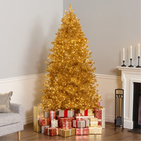 7.5 ft. Pre-Lit Christmas True Gold Metallic Tree - National Tree Company
