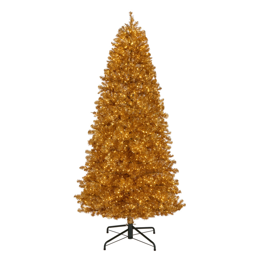 9 ft. Pre-Lit Christmas True Gold Metallic Tree - National Tree Company