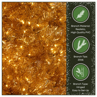 9 ft. Pre-Lit Christmas True Gold Metallic Tree - National Tree Company