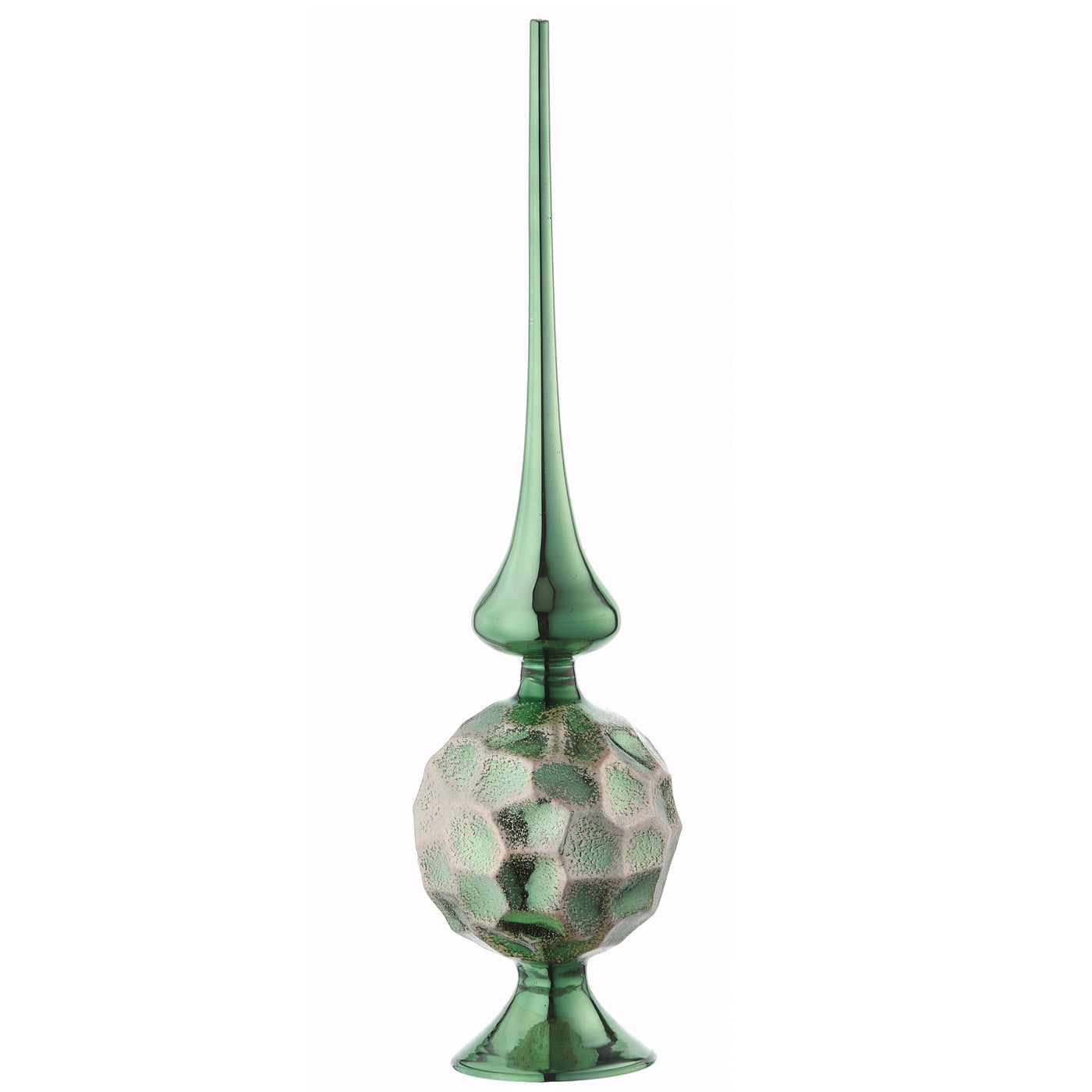 15 in. Sage Green Glass Christmas Tree Topper - National Tree Company