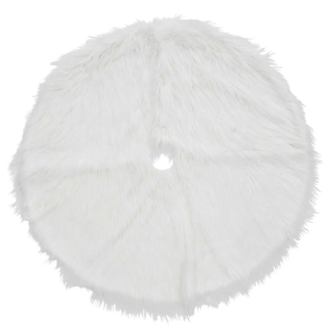 52" General Store Collection White High Pile Tree Skirt
