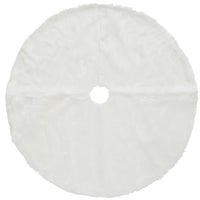 48 in. General Store Collection White Faux Fur Tree Skirt - National Tree Company