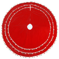 52 in. General Store Collection Red Velvet Tree Skirt - National Tree Company