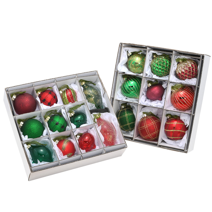 20-Piece Christmas Tree Ornament Set, Rural Homestead Collection