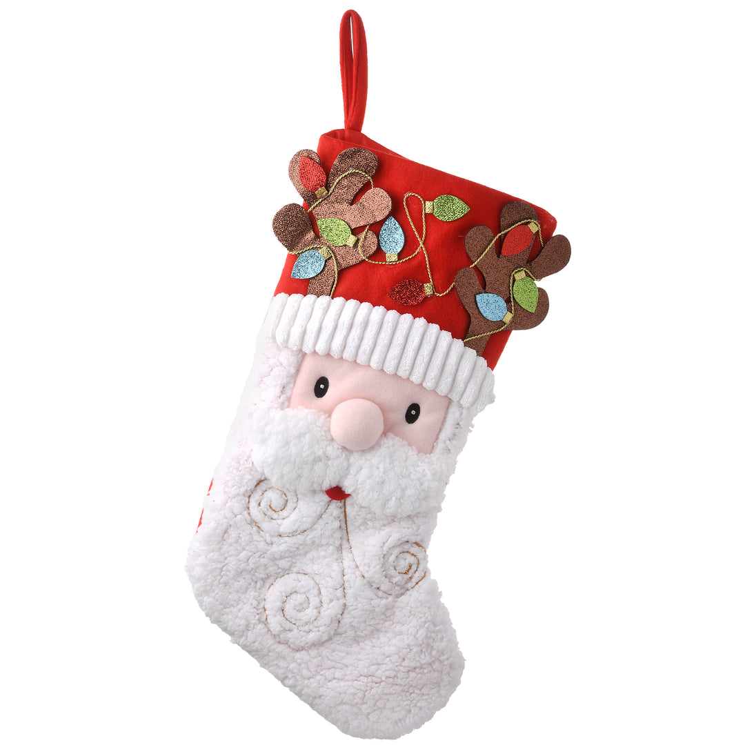 20" Be Merry Collection Novelty Santa Stocking