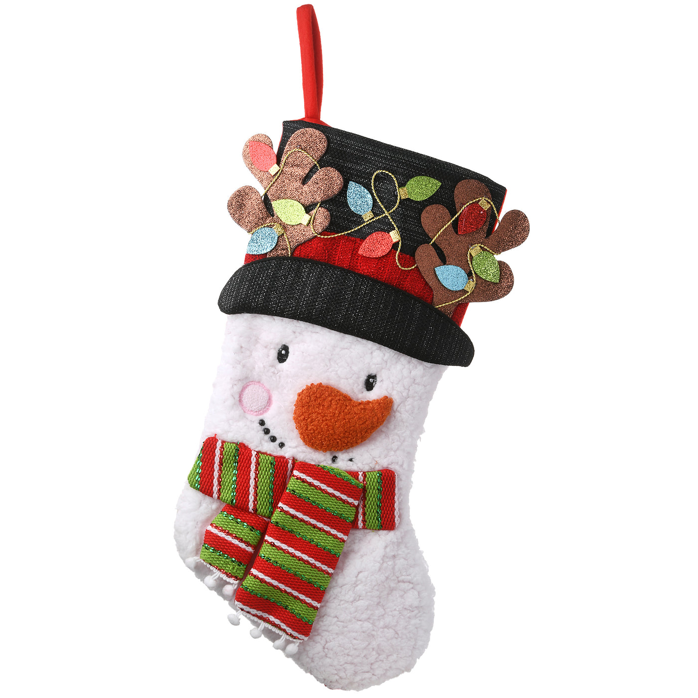 20 in. Be Merry Collection Novelty Snowman Stocking - National Tree Company