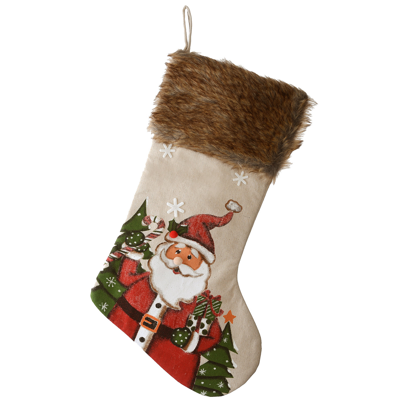 21" Rural Homestead Collection Santa Stocking - National Tree Company