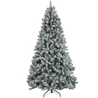 7.5 ft. North Valley Spruce Tree with Snow Dusted Braches - National Tree Company