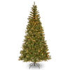 6.5 ft. Pre-Lit Aspen Spruce Slim Tree with Clear Lights, Plug-In - National Tree Company