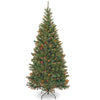 7 ft. Pre-Lit Aspen Spruce Slim Tree with Multicolor Lights, Plug-In - National Tree Company