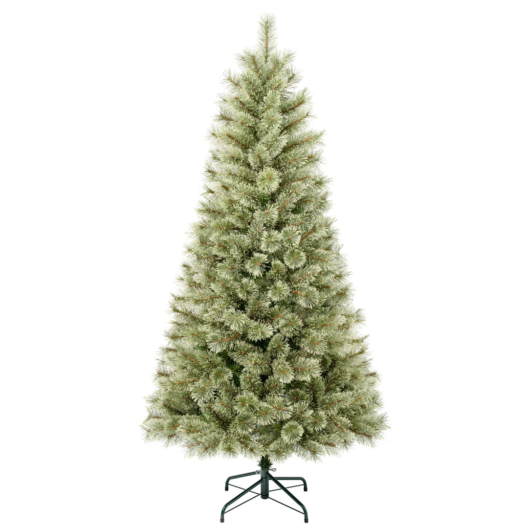 First Traditions Arcadia Pine Cashmere Christmas Tree with Hinged Branches, 6 ft