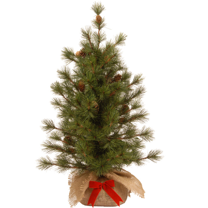 Artificial Christmas Tree, Bristle Cone Pine, Includes Cloth Base, 3 Feet