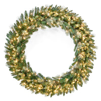 60 in. Pre-Lit Carolina Pine Wreath with Clear Lights - National Tree Company