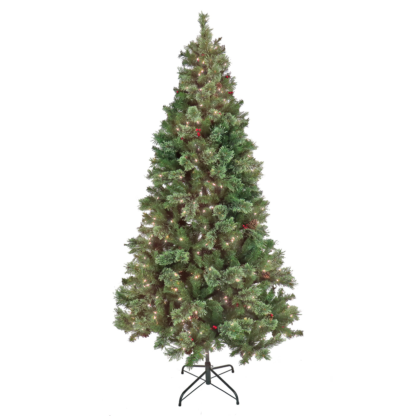 7.5 ft. Pre-Lit Cashmere Decorated Tree with Clear Lights-UL - National Tree Company