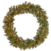 48 in.Pre-Lit Crestwood Spruce Wreath with Clear Lights - National Tree Company