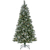 7.5 ft. Pre-Lit Snowy Conconully Tree with LED Lights, Plug-In - National Tree Company