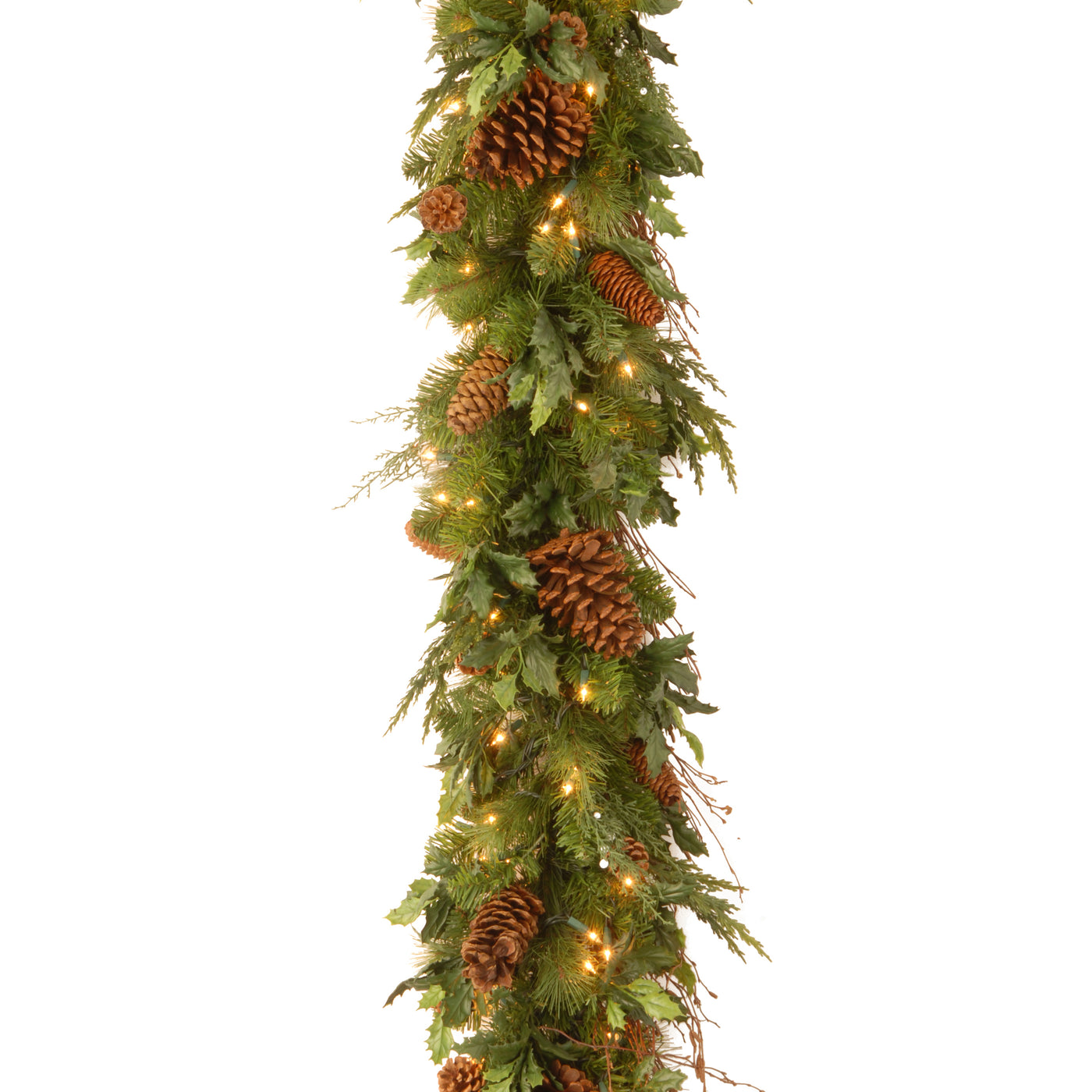 6 ft. Pre-Lit  Juniper Mix Pine Garland with LED Lights - National Tree Company