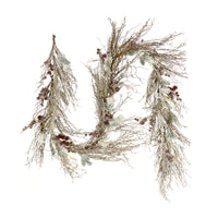 9 ft. Pre-Lit Alpine Snowy Garland with LED Lights - National Tree Company