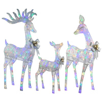 3-Piece Deer Family with LED Lights - National Tree Company