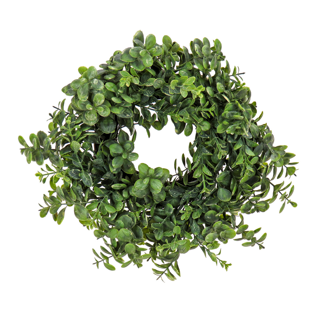 Artificial 16" Spring Button Leaf Table Wreath