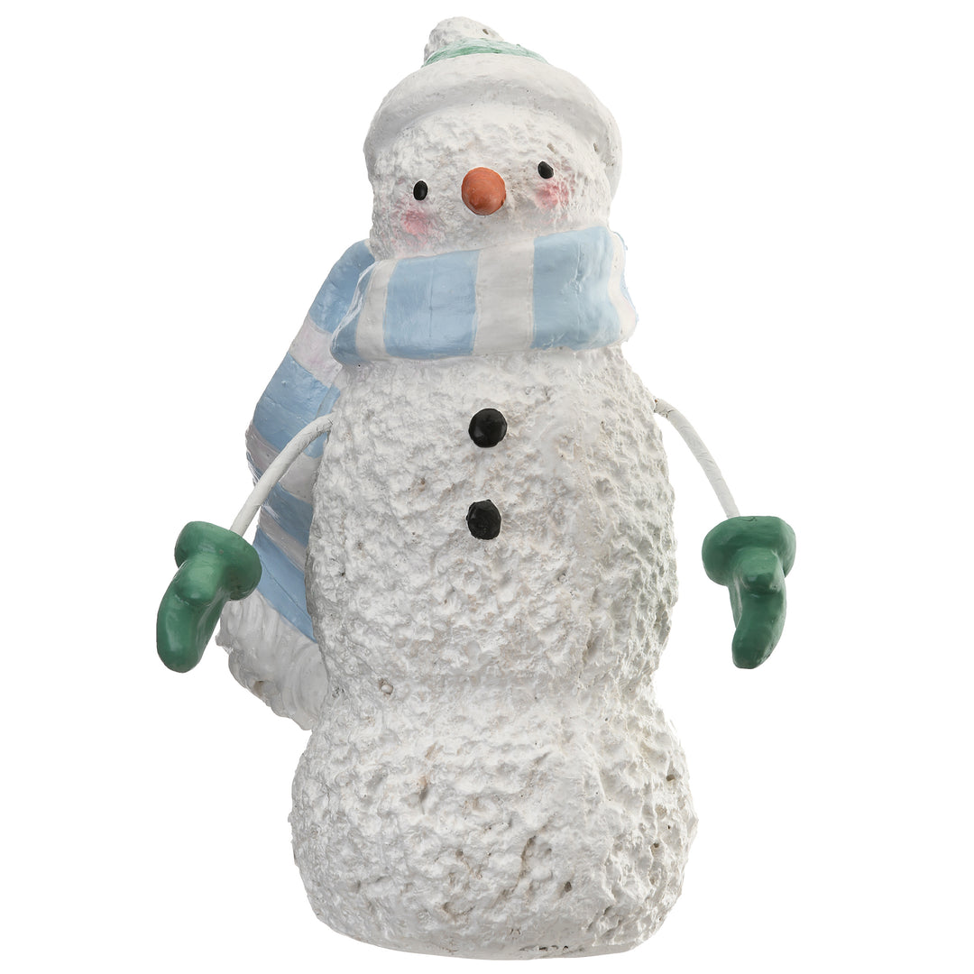 National Tree Company Classic Snowman Decoration, White, Christmas Collection, 10 Inches