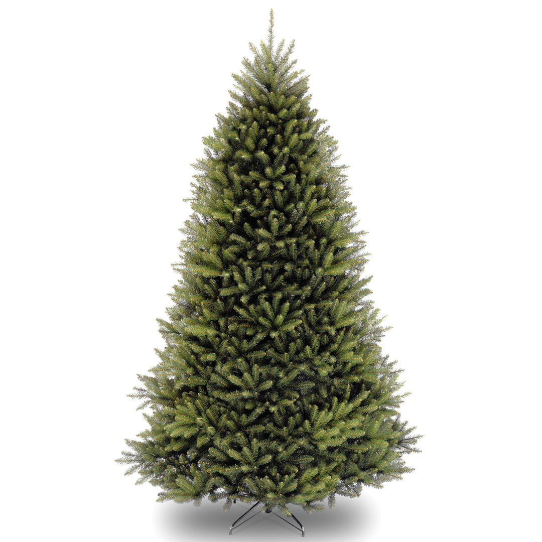 Artificial Full Christmas Tree, Green, Dunhill Fir, Includes Stand, 10 Feet