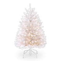 4.5 ft. Pre-Lit Dunhill White Fir Tree with Clear Lights - National Tree Company